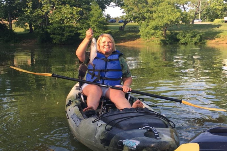 Fishing in the creek